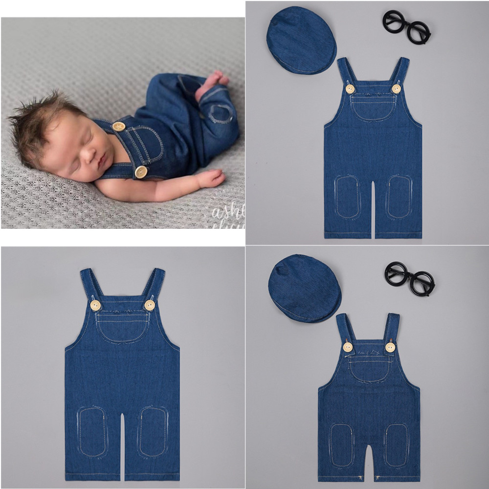 Photography Outfit - ❤️Newborn Photography Clothing Denim Overalls Studio