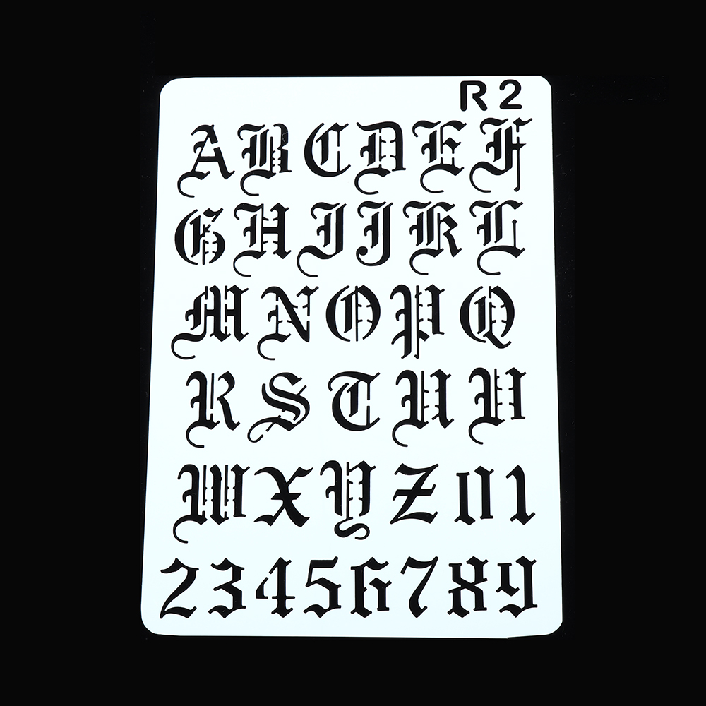 New Hollow Layering Stencils W - Photography Font recension och pris