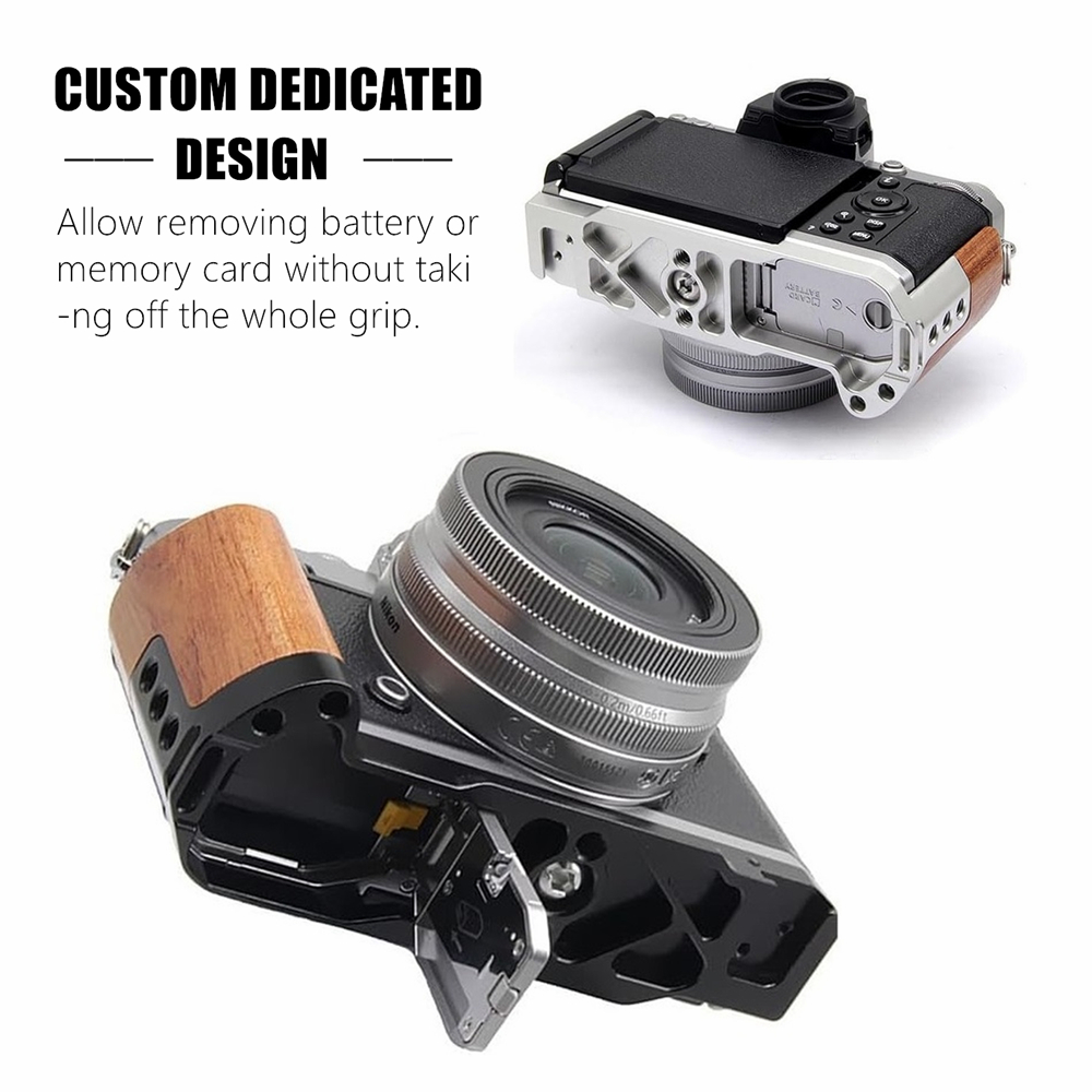 Handgrip, Wooden L-Shape Grip  - Camera Cold Shoe recension och pris