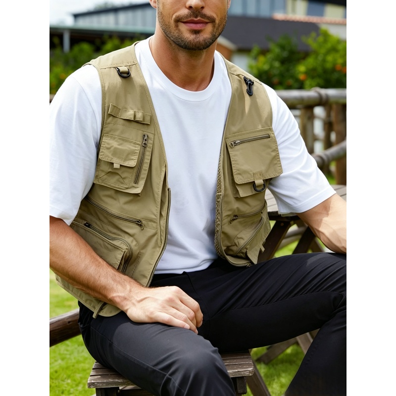 Men's Outdoor Vest New Multifu - Photography Vest recension och pris