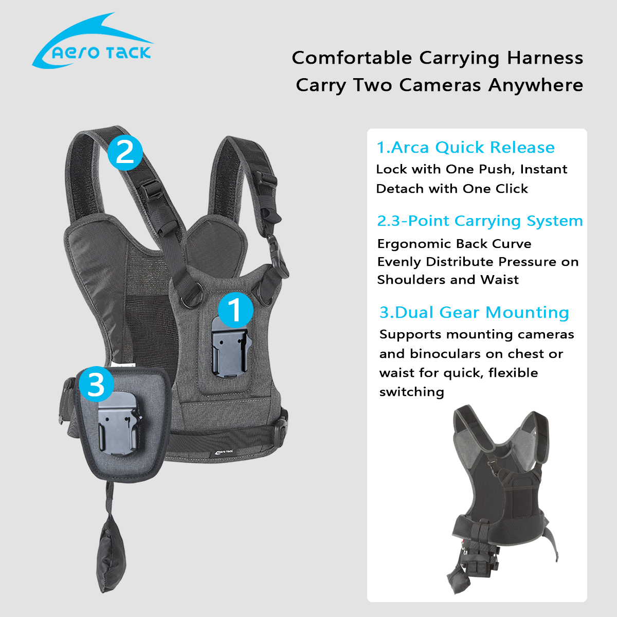 Aero Tack G3 Camera Strap,Doub - Photography Vest recension och pris