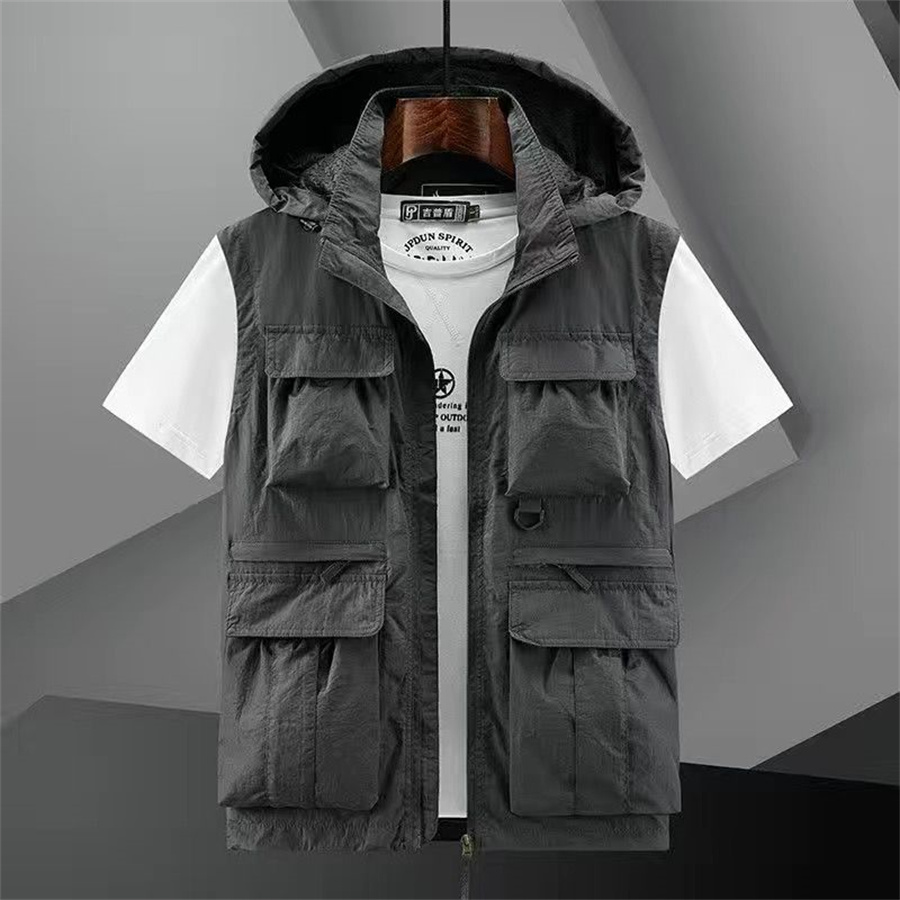 Hooded Vest Men's Multi-Pocket - Photography Vest recension och pris