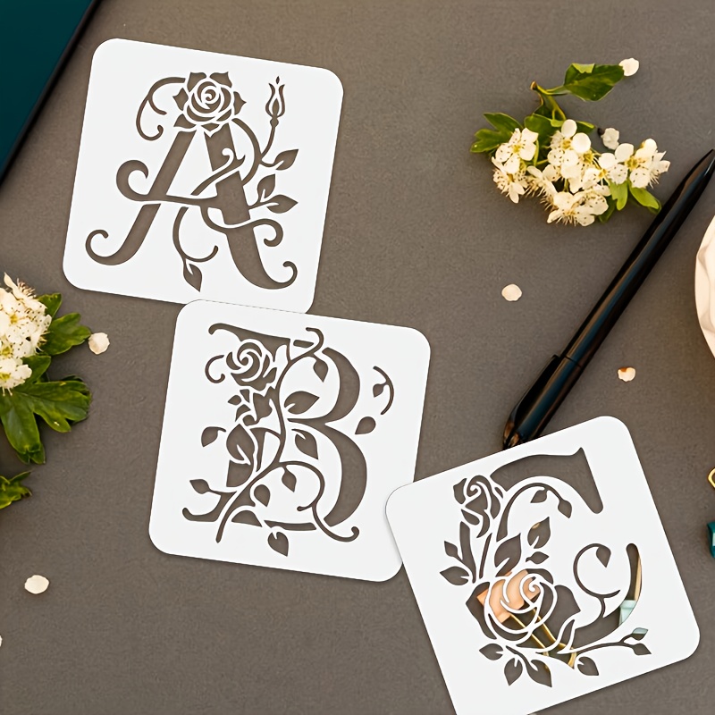 36PCS 3.9inch Floral Alphabet  - Photography Font recension och pris