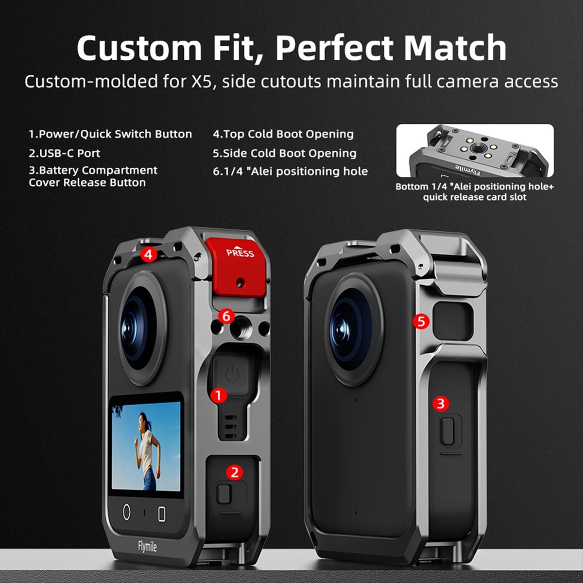 N05R Flymile Metal Protective  - Camera Cold Shoe recension och pris