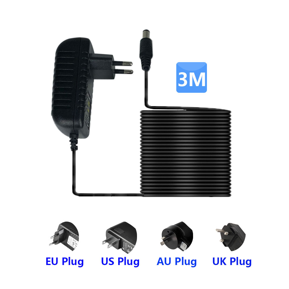 DC 12V 2A 3 Meters Length Powe - Photography Uk recension och pris