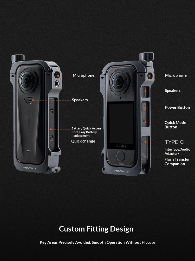 PGYTECH Camera Cage for Insta3 - Camera Cold Shoe recension och pris