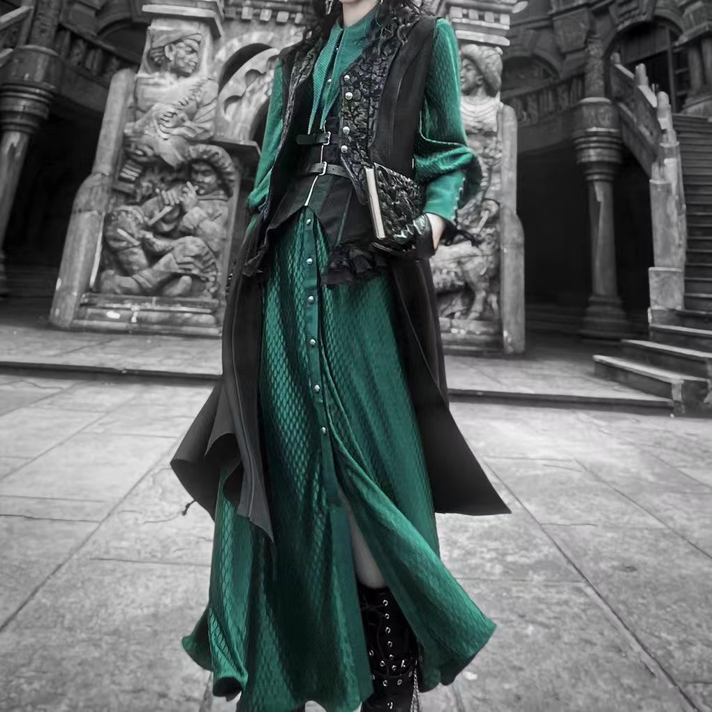 Dark Black Gothic Style Lolita - Photography Vest recension och pris