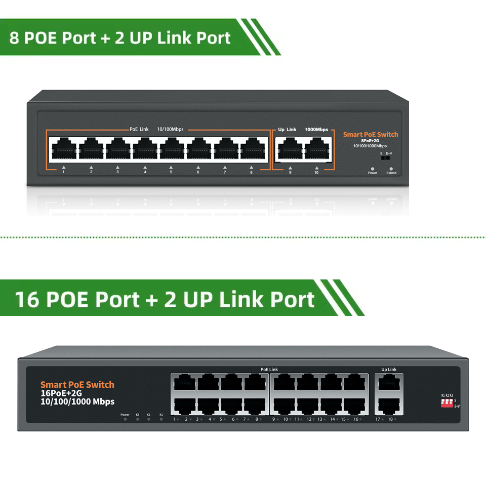 48V-52V POE POE Switch 8/16 Po - Photography Uk recension och pris