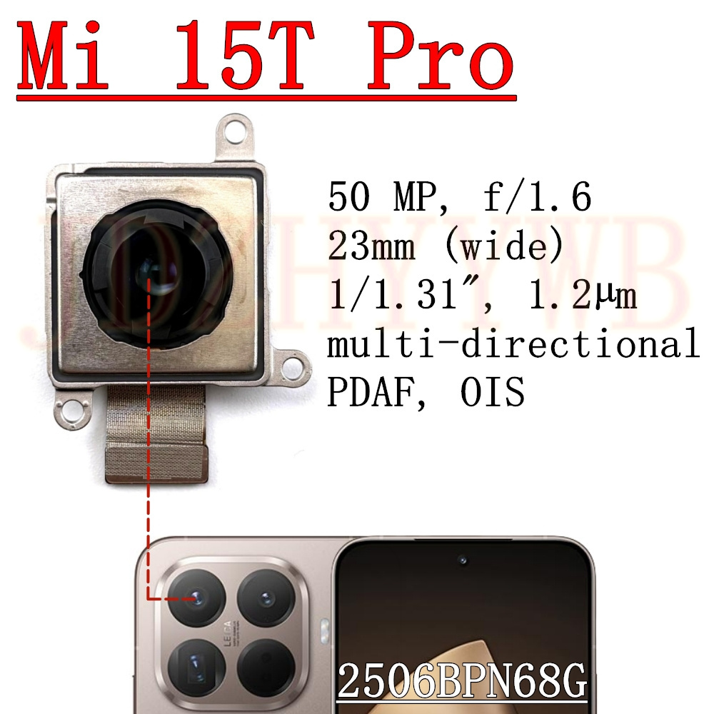 Backside Front Facing Rear Cam - Photography Kit Xiaomi 15T Pro recension och pris