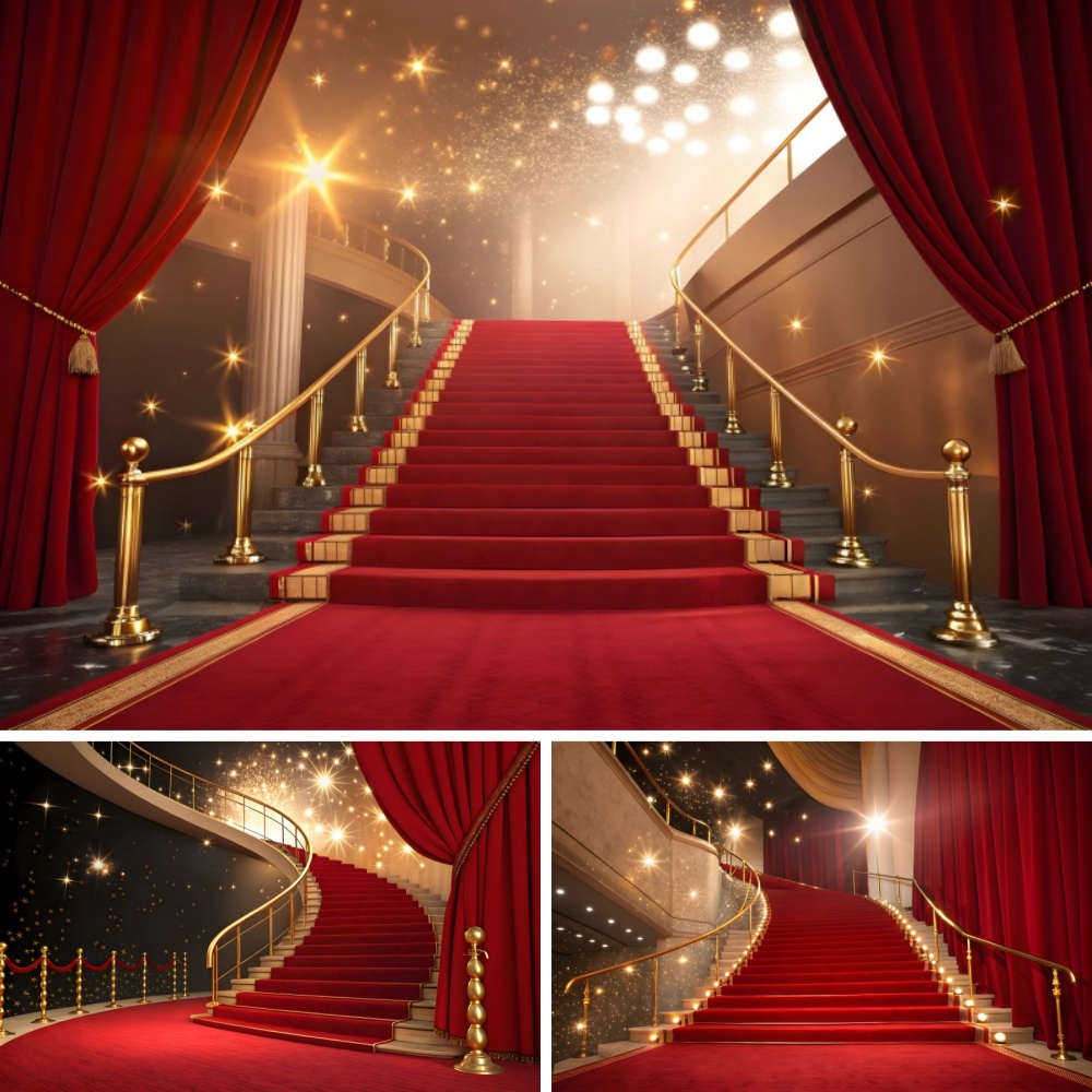 Red Carpet Staircase Backdrop  - Photography Awards recension och pris