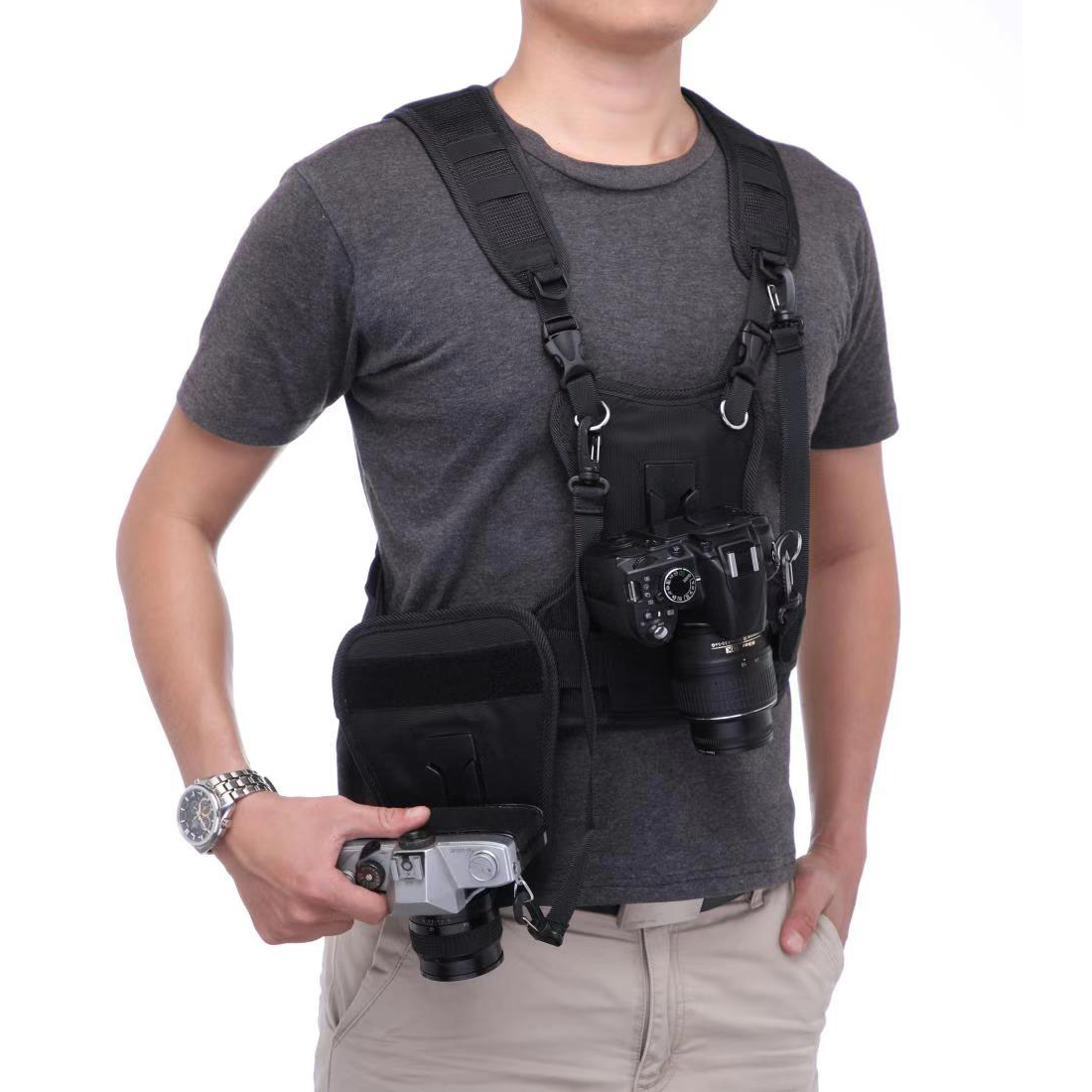 Carrying 2 DSLR Camera Double  - Photography Vest recension och pris