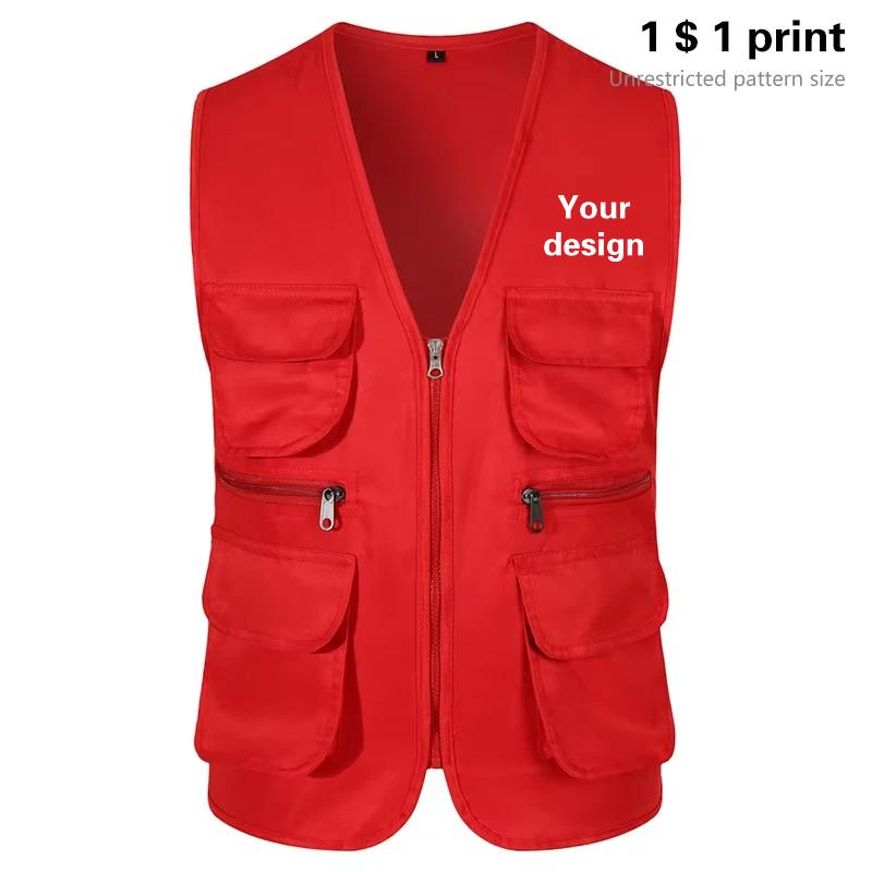Men Multi Sleeveless Pocket Wa - Photography Vest recension och pris