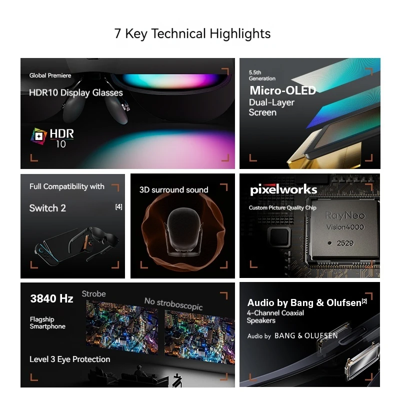 AR Glasses Intelligent 4K Vide - Photography With Mobile recension och pris