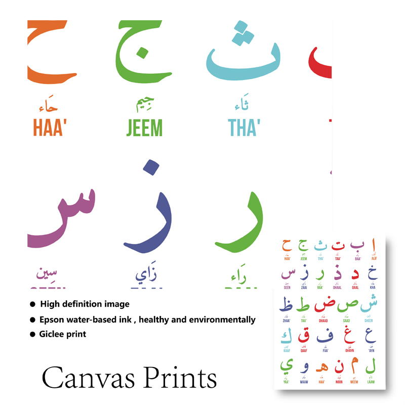 Arabic Islamic Wall Art Canvas - Photography Font recension och pris