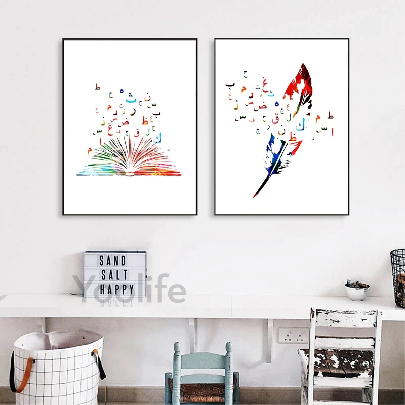 Arabic Islamic Wall Art Canvas - Photography Font recension och pris
